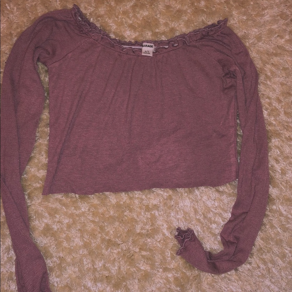 off the shoulder crop top